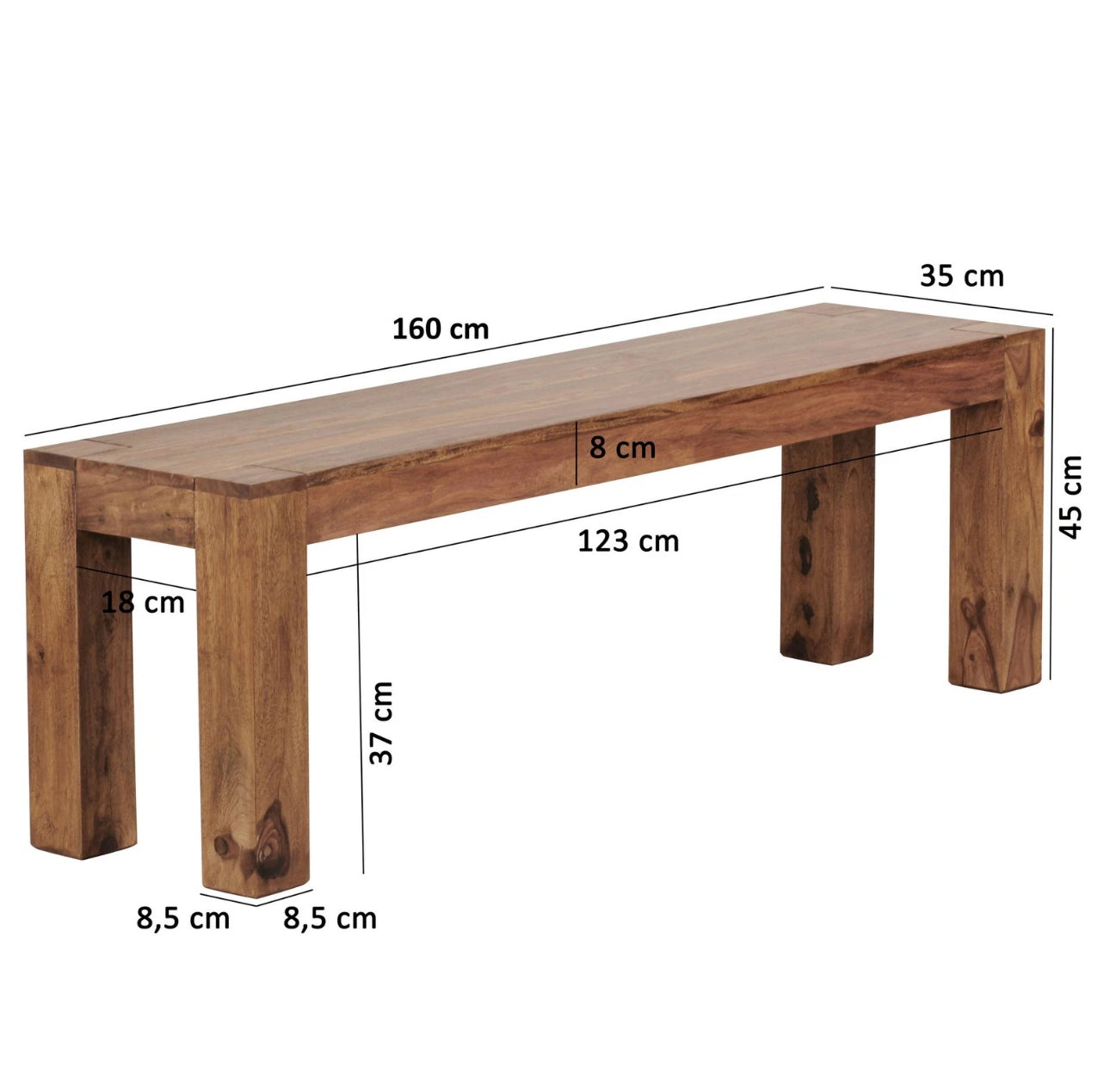 Wohnling Massivholz Esszimmer
Sitzbank