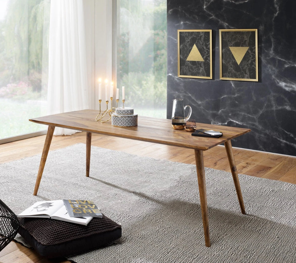 Wohnling Esstisch 120 x 60 cm Esszimmertisch Massivholz