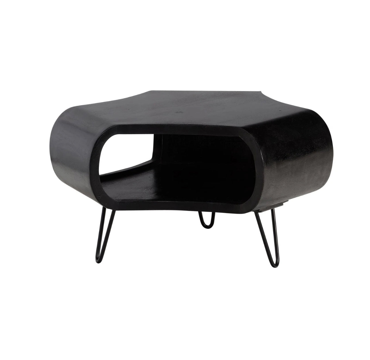 Wohnling Massivholz Couchtisch 60cm Wohnzimmertisch